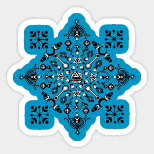 masonic patterns Sticker